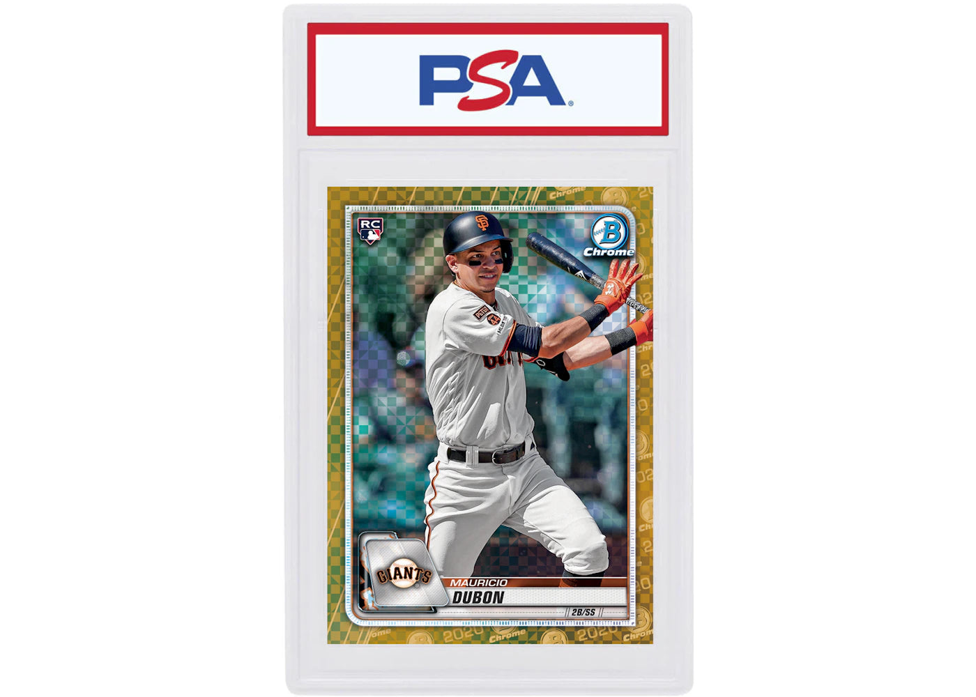 Mauricio Dubon 2020 Bowman Chrome X Rookie Gold X-Fractor /3 #38