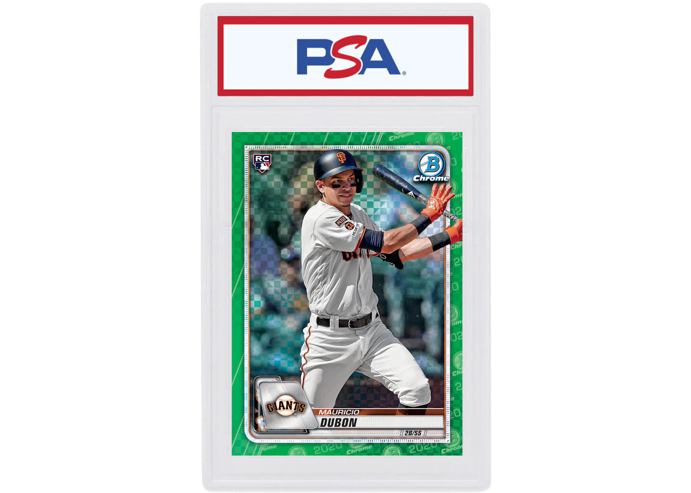 Mauricio Dubon 2020 Bowman Chrome X Rookie Green X-Fractor /31 #38 (PSA or BGS Graded)