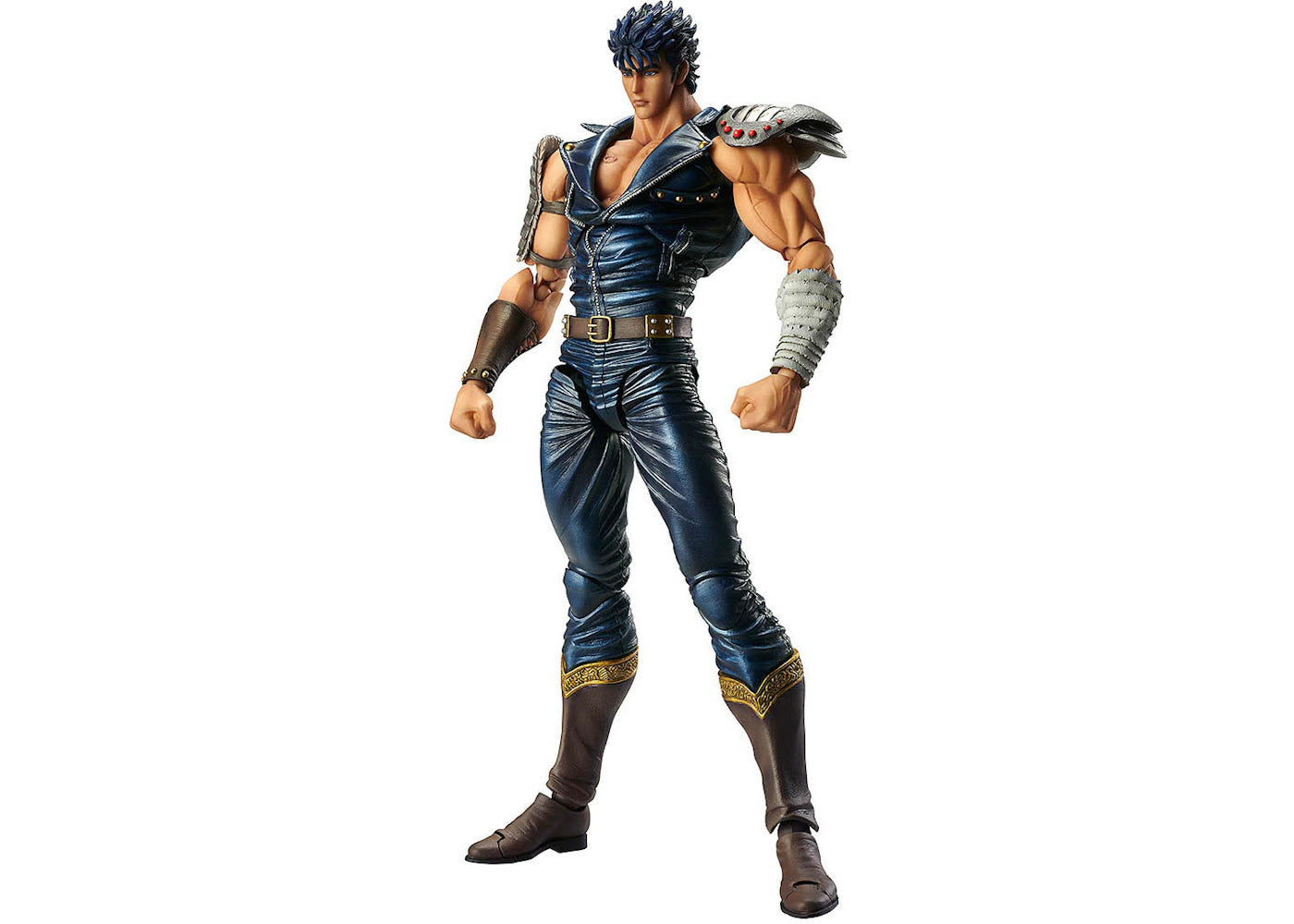 Medicom Super Action Statue Fist of the North Star Kenshiro Chozokado Action Figure Navy