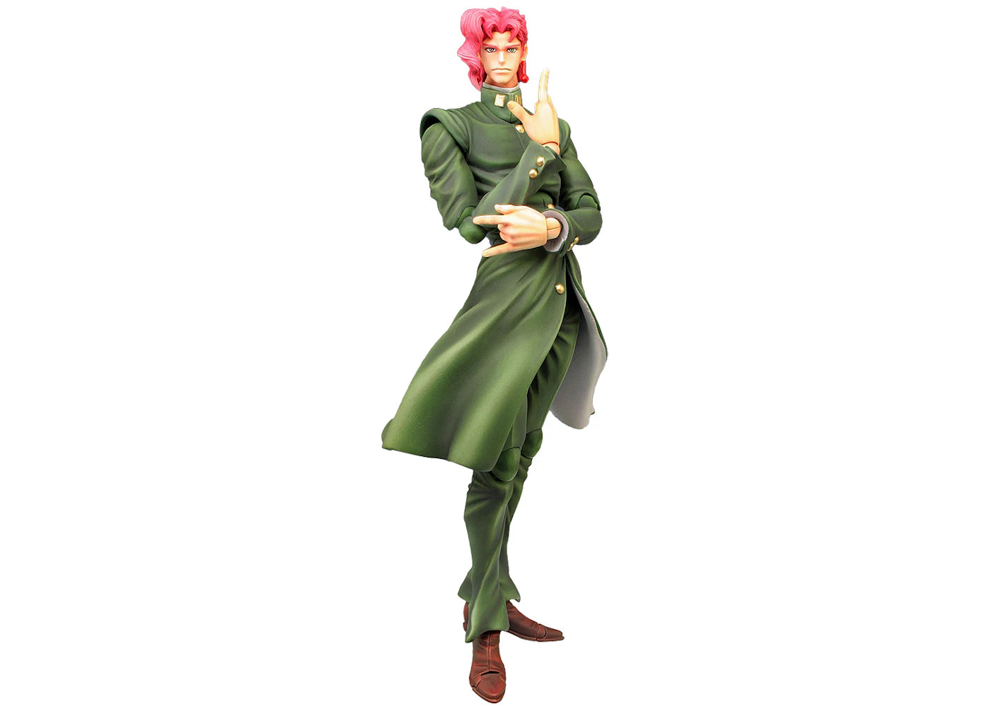 Medicom Super Action Statue JoJo's Bizarre Adventure Part 3 Stardust Crusaders Noriaki Kakyoin Chozokado Action Figure Green