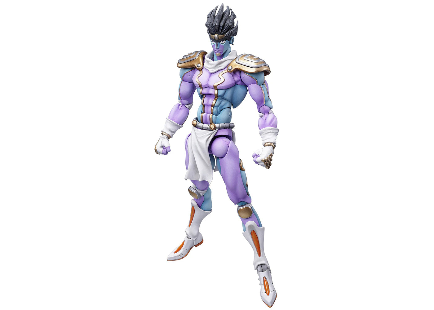 Medicom Super Action Statue JoJo's Bizarre Adventure Part 4 Diamond Is Unbreakable Star Platinum Chozokado Re-Run Action Figure Purple