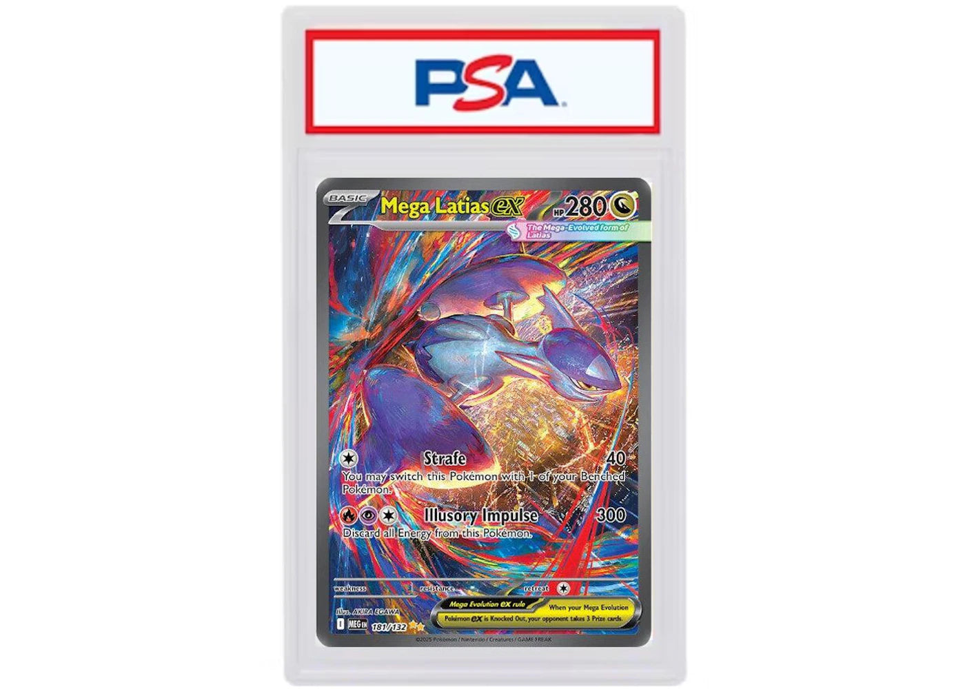 Mega Latias ex 2025 Pokémon Mega Evolution Mega Evolution Special Illustration Rare #181/132 (PSA or BGS Graded)
