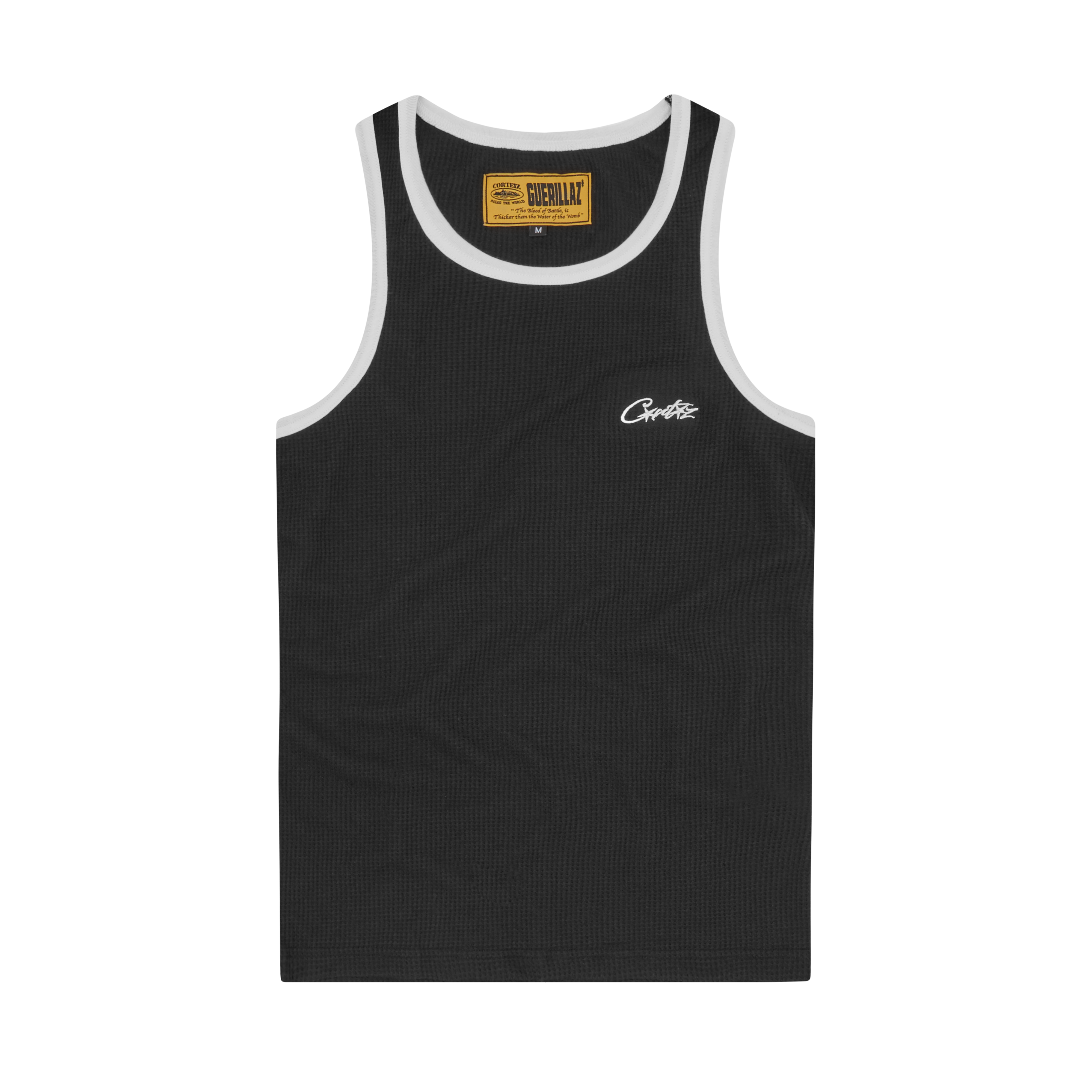 Corteiz Mens OG Contrast Tank Top Black