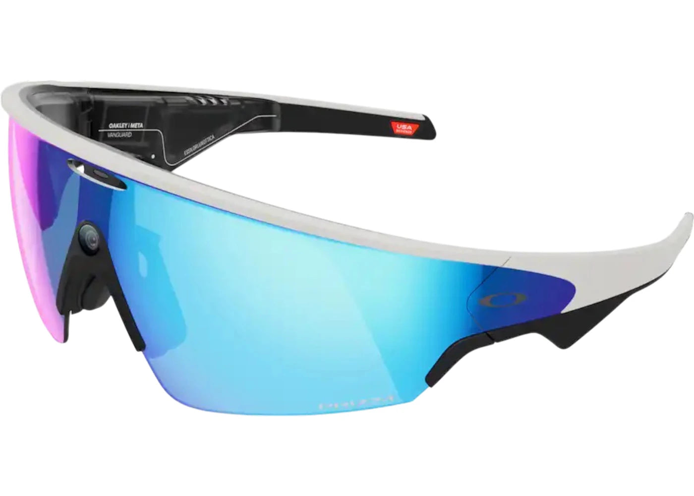 Meta x Oakley Vanguard Glasses 0OW8001 3929 46 White/Prizm Sapphire