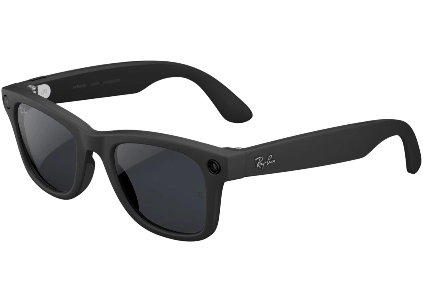 Meta x Ray-Ban Wayfarer Glasses (Gen 2) Large 0RW4012_601S1Z53 Matte Black/Clear to Grey Transition
