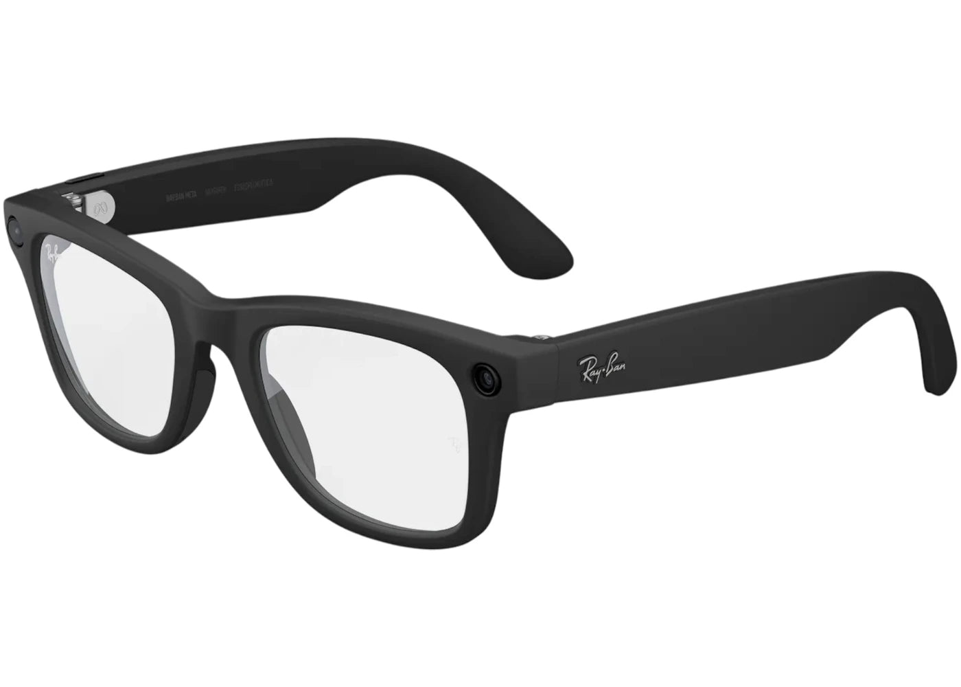 Meta x Ray-Ban Wayfarer Glasses (Gen 2) Large 0RW4012_601SSB53 Matte Black/Clear