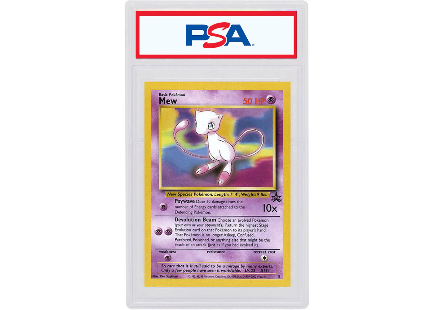 Mew 2000 Pokémon Pokemon League Promo #8/8 (PSA or BGS Graded)