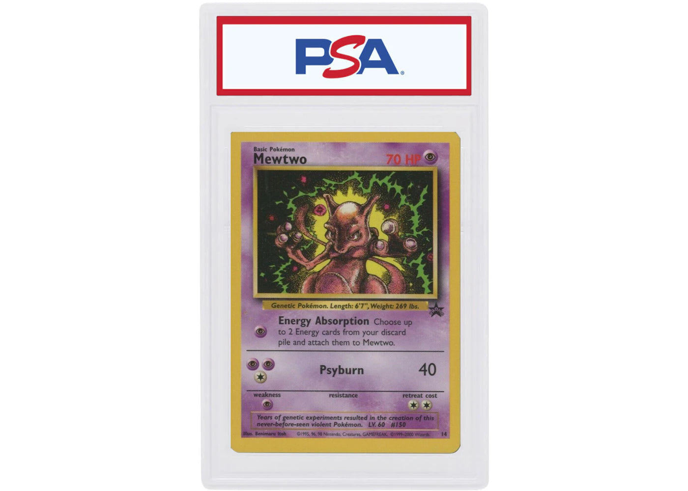 Mewtwo 2000 Pokemon TCG Promo Black Star #14 (PSA or BGS Graded)