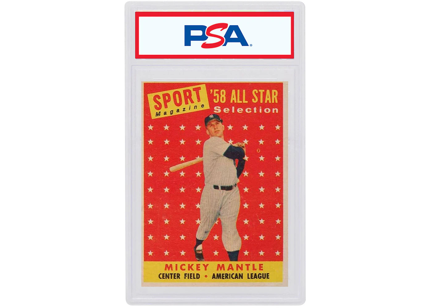 Mickey Mantle 1958 Topps All Star #487 (PSA or BGS Graded)