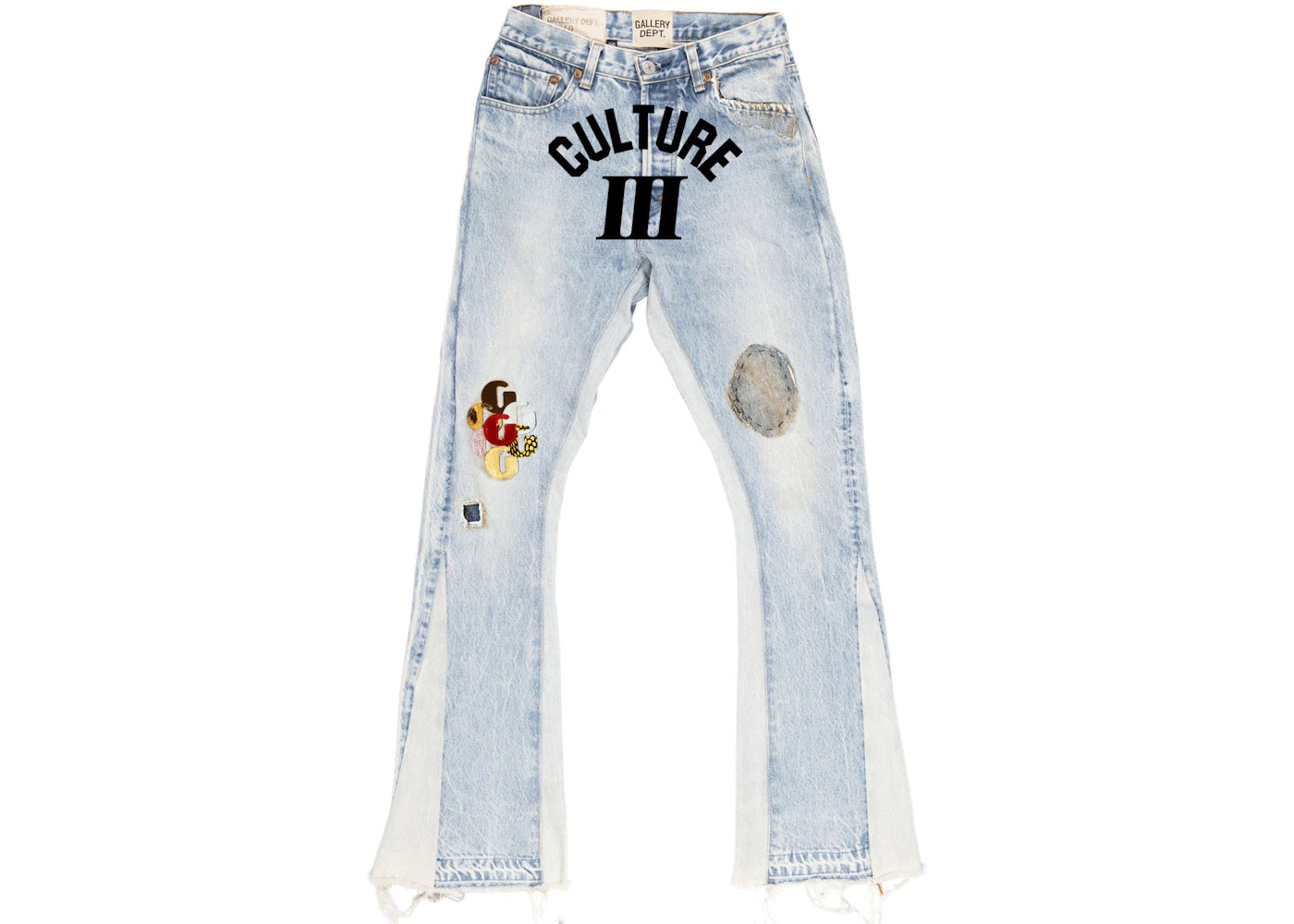 Migos x Gallery Dept. For Culture III Flare Denim Washed Blue/Grey