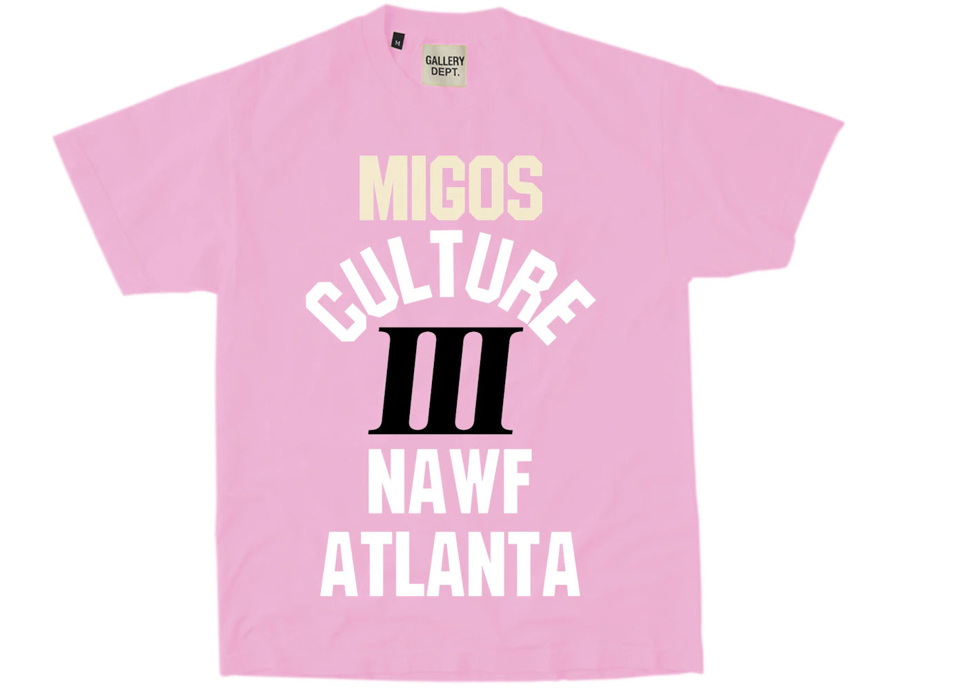 Migos x Gallery Dept. For Culture III YRN T-shirt Pink