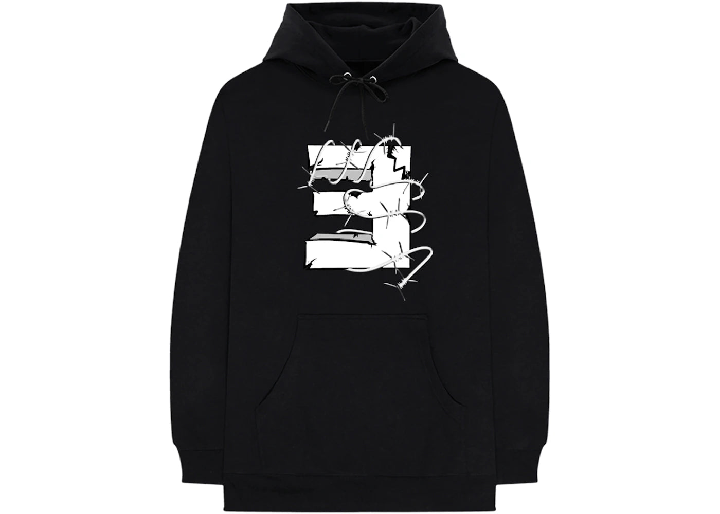 Millinsky x Eminem Concrete Composition Hoodie Black