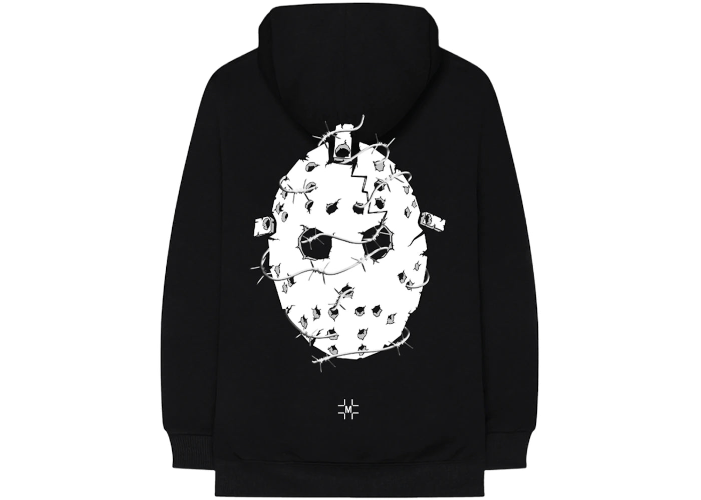 Millinsky x Eminem Concrete Mask Hoodie Black