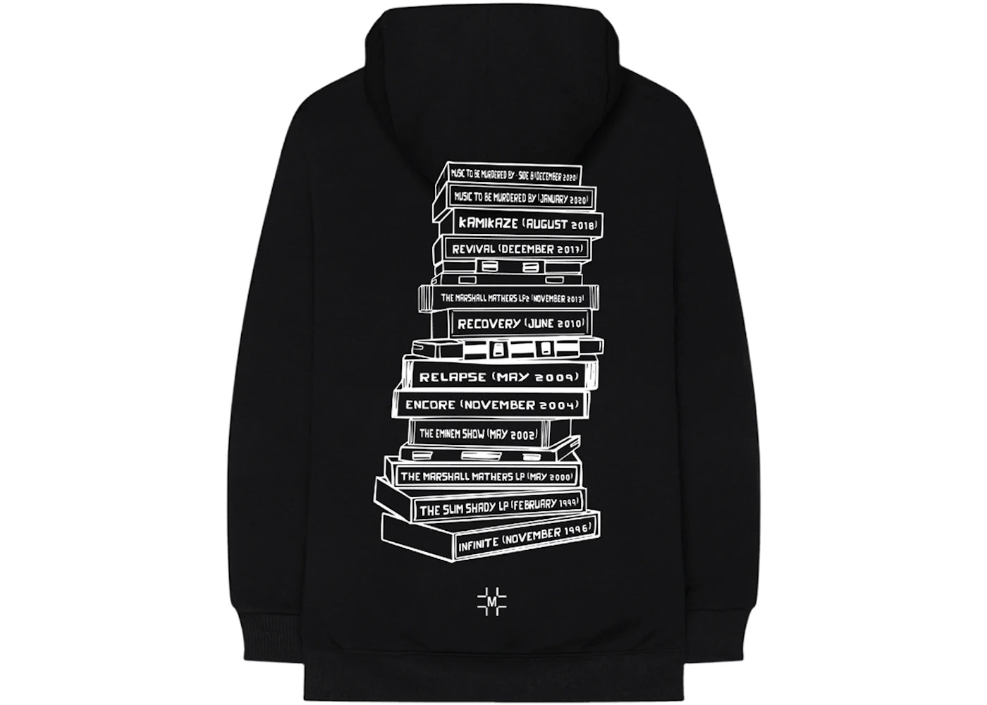 Millinsky x Eminem Tape Stack Hoodie Black