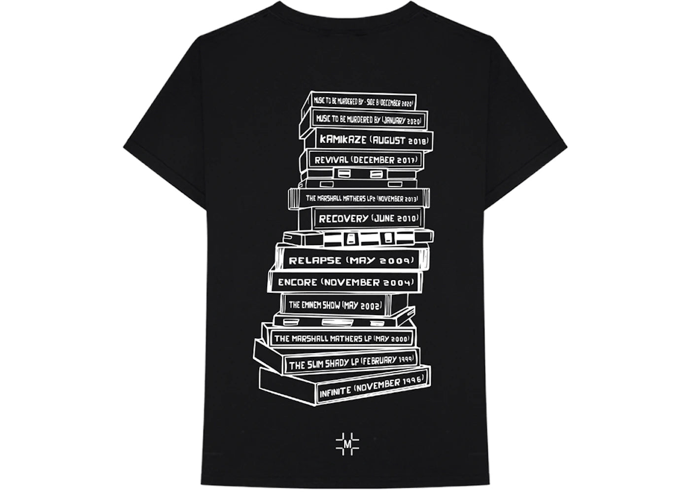 Millinsky x Eminem Tape Stack T-shirt Black