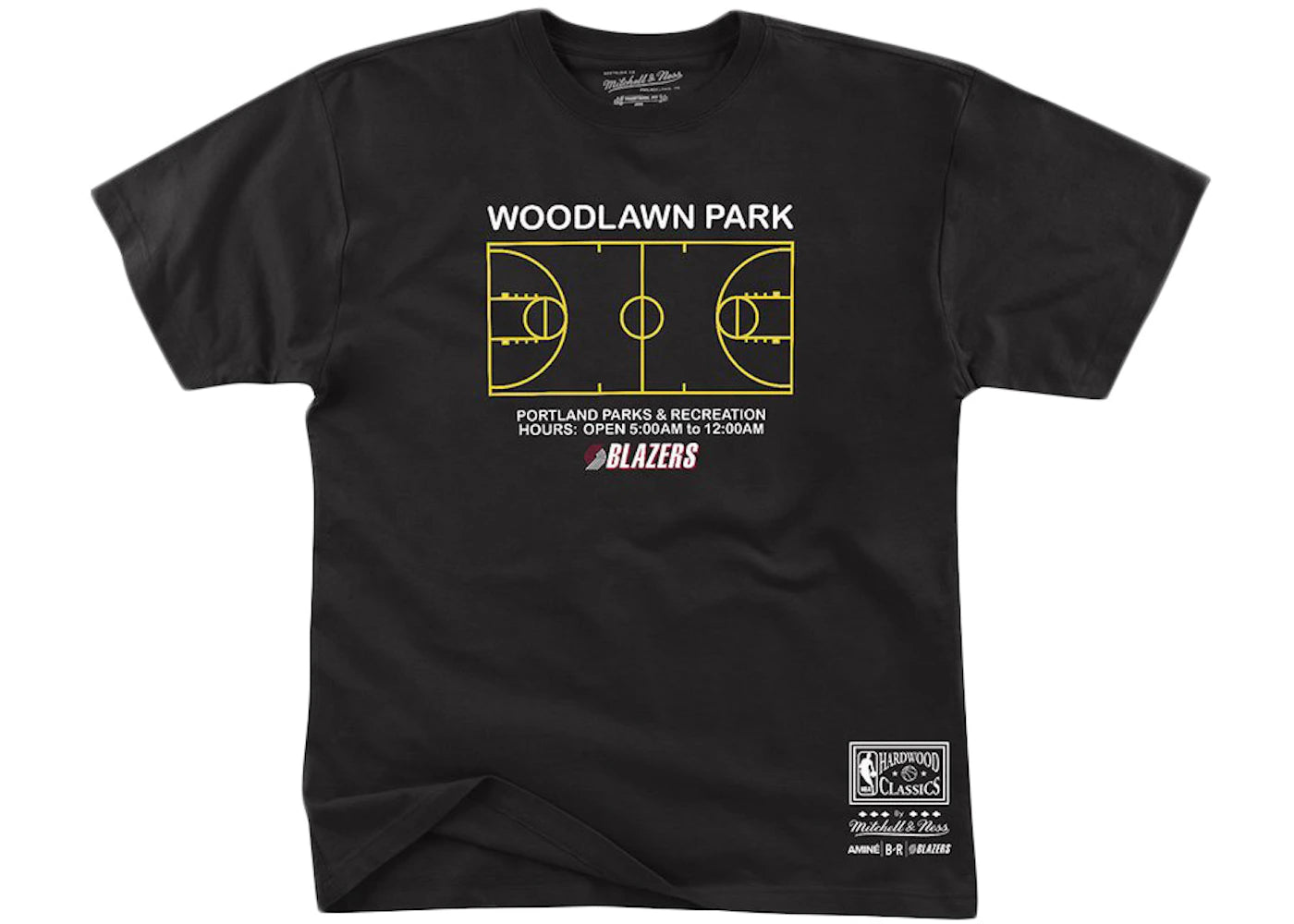 Mitchell & Ness Amine x Portland Trail Blazers T-shirt Black