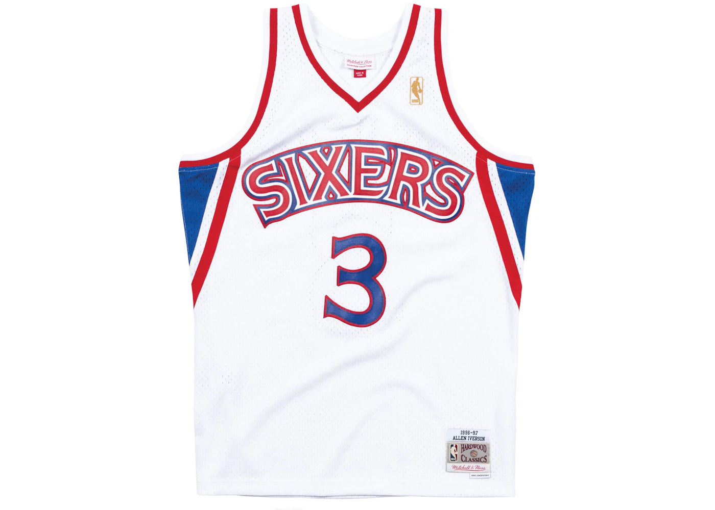 Mitchell & Ness Philadelphia 76ers Home 1996-97 Allen Iverson Swingman Jersey White
