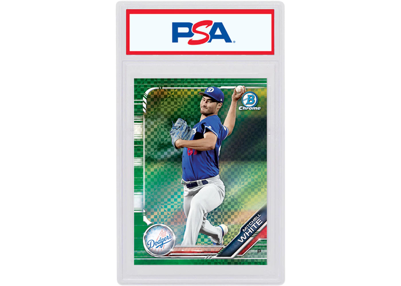 Mitchell White 2019 Bowman Chrome X Green X-Fractor /31 BCP-172 (PSA or BGS Graded)
