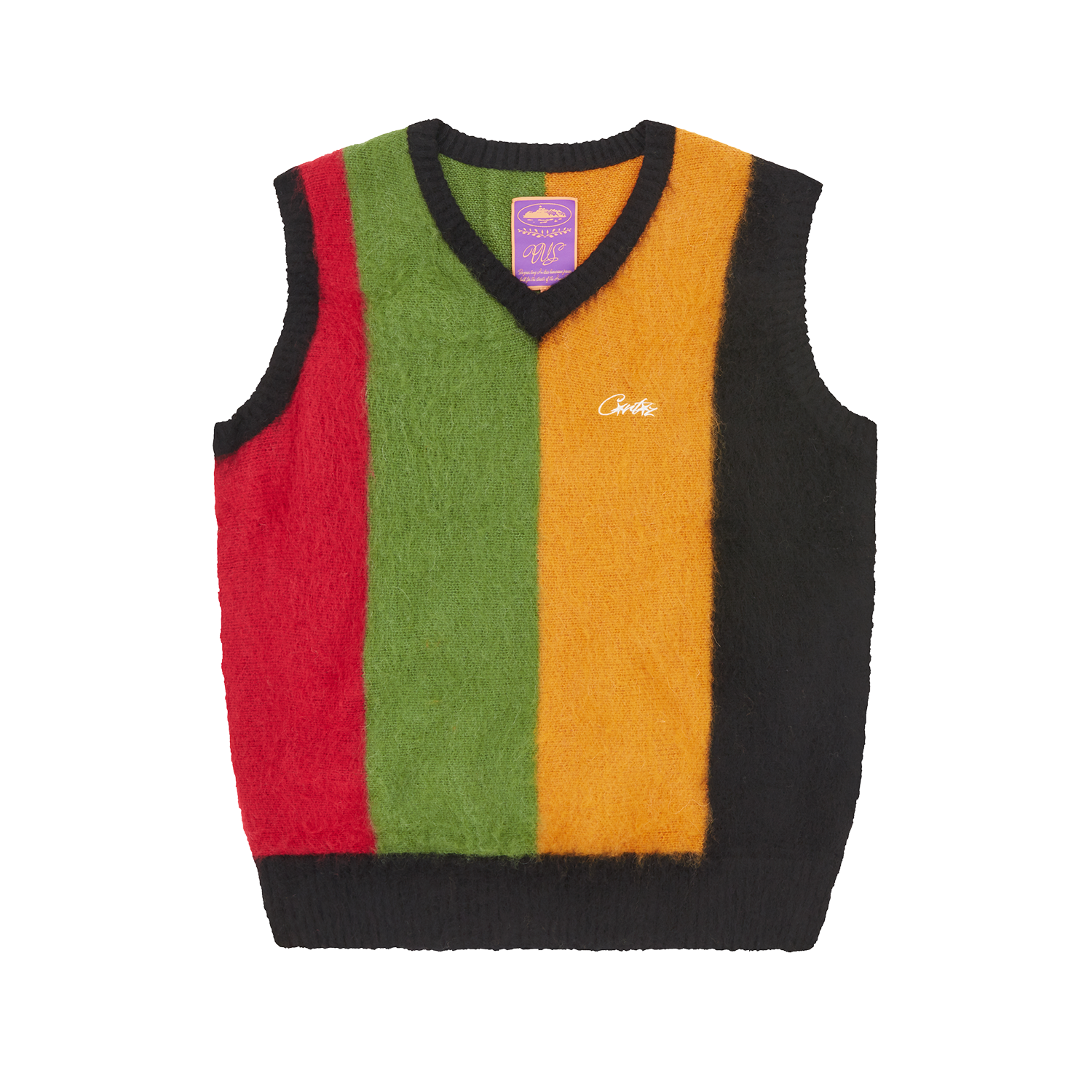 Corteiz Mohair Knit Vest Multi