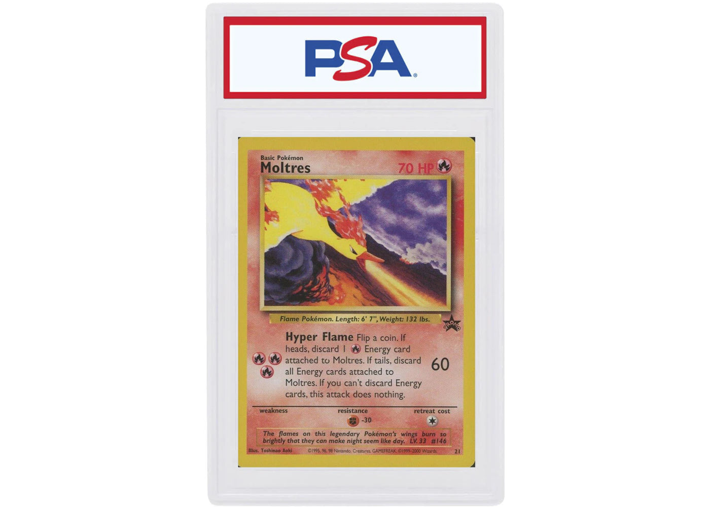 Moltres 2000 Pokemon TCG Promo Black Star #21 (PSA or BGS Graded)