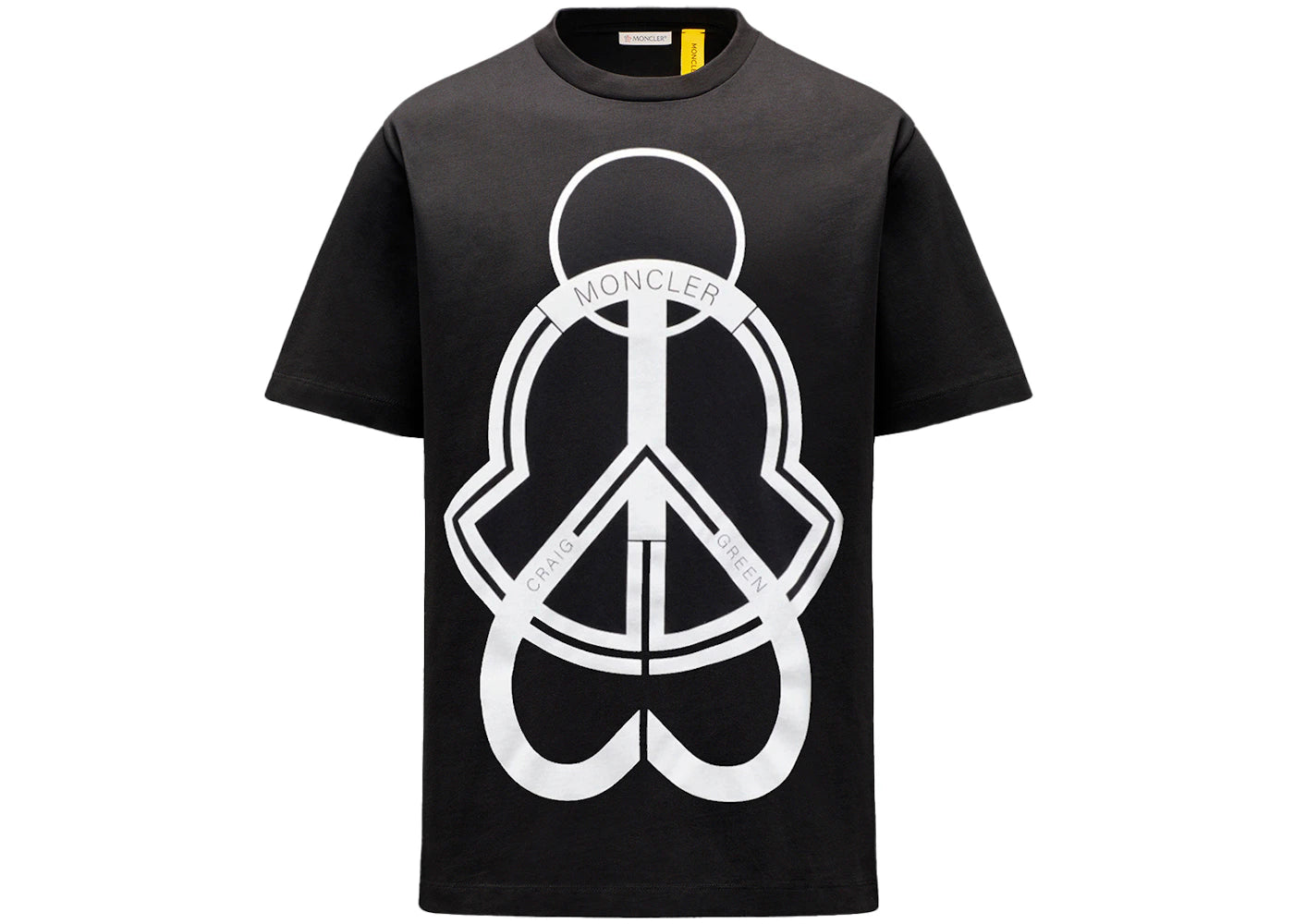 Moncler 5 Craig Green Logo Graphic Printed T-Shirt Black