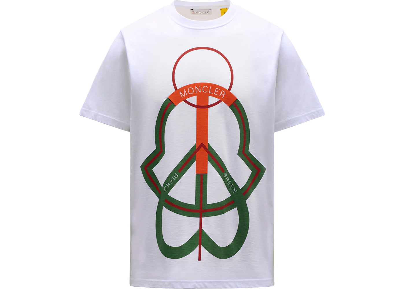 Moncler 5 Craig Green Logo Graphic Printed T-Shirt Silk White/Multi