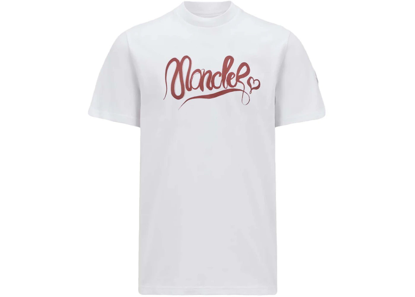 Moncler Calligraphy Logo Cotton T-shirt White