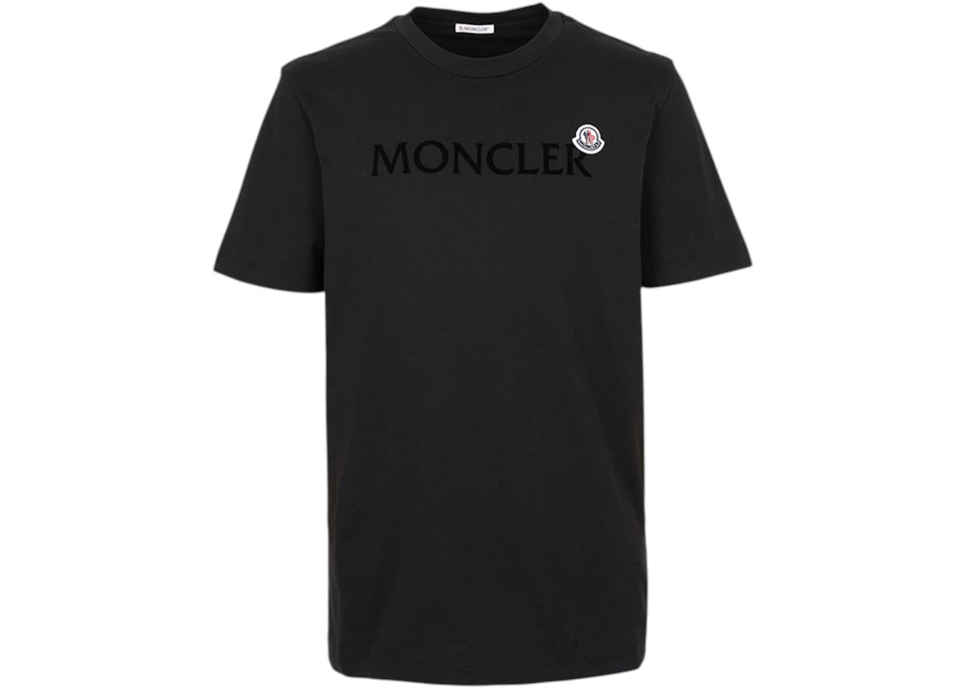 Moncler Flocked Logo T-shirt Black