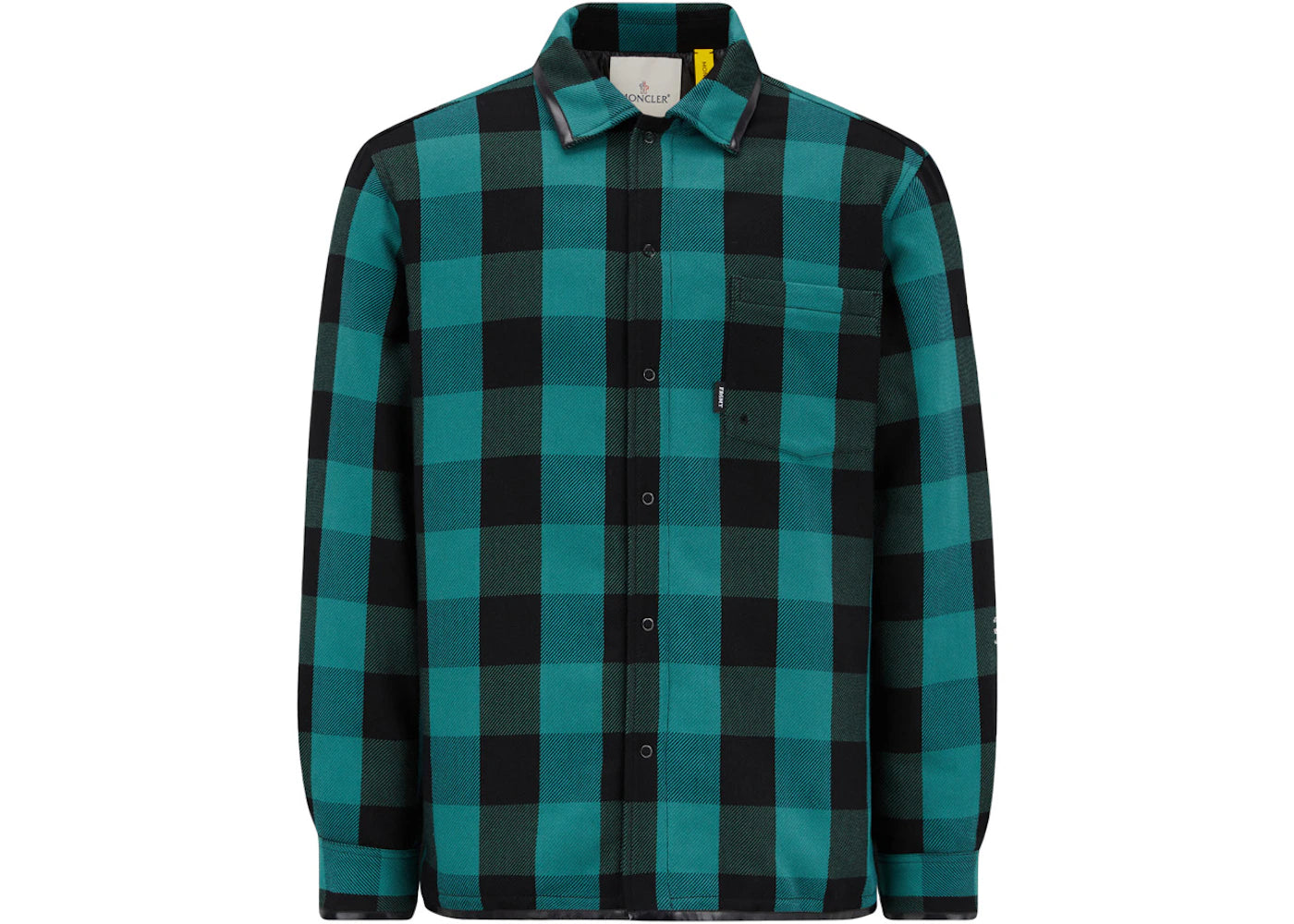 Moncler Hiroshi Fujiwara x Fragment Simmon Down Shacket Green Black Check