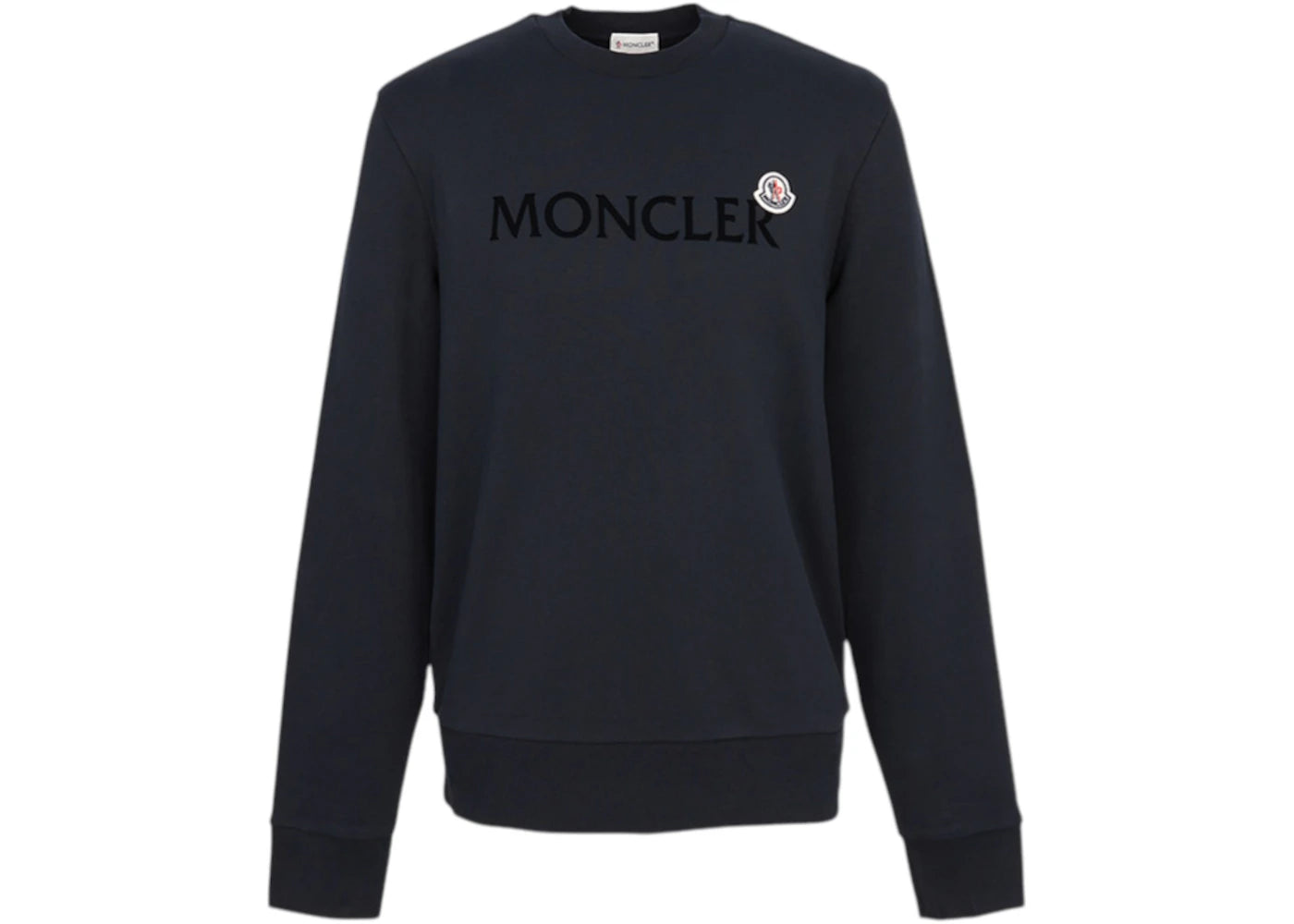 Moncler Logo Embroidery T-shirt Navy