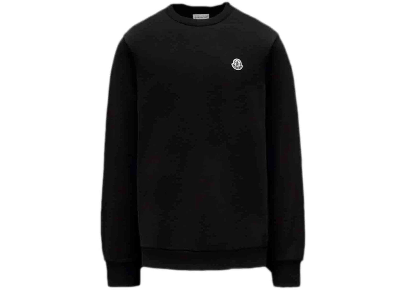 Moncler Logo Patch Sweatshirt Black