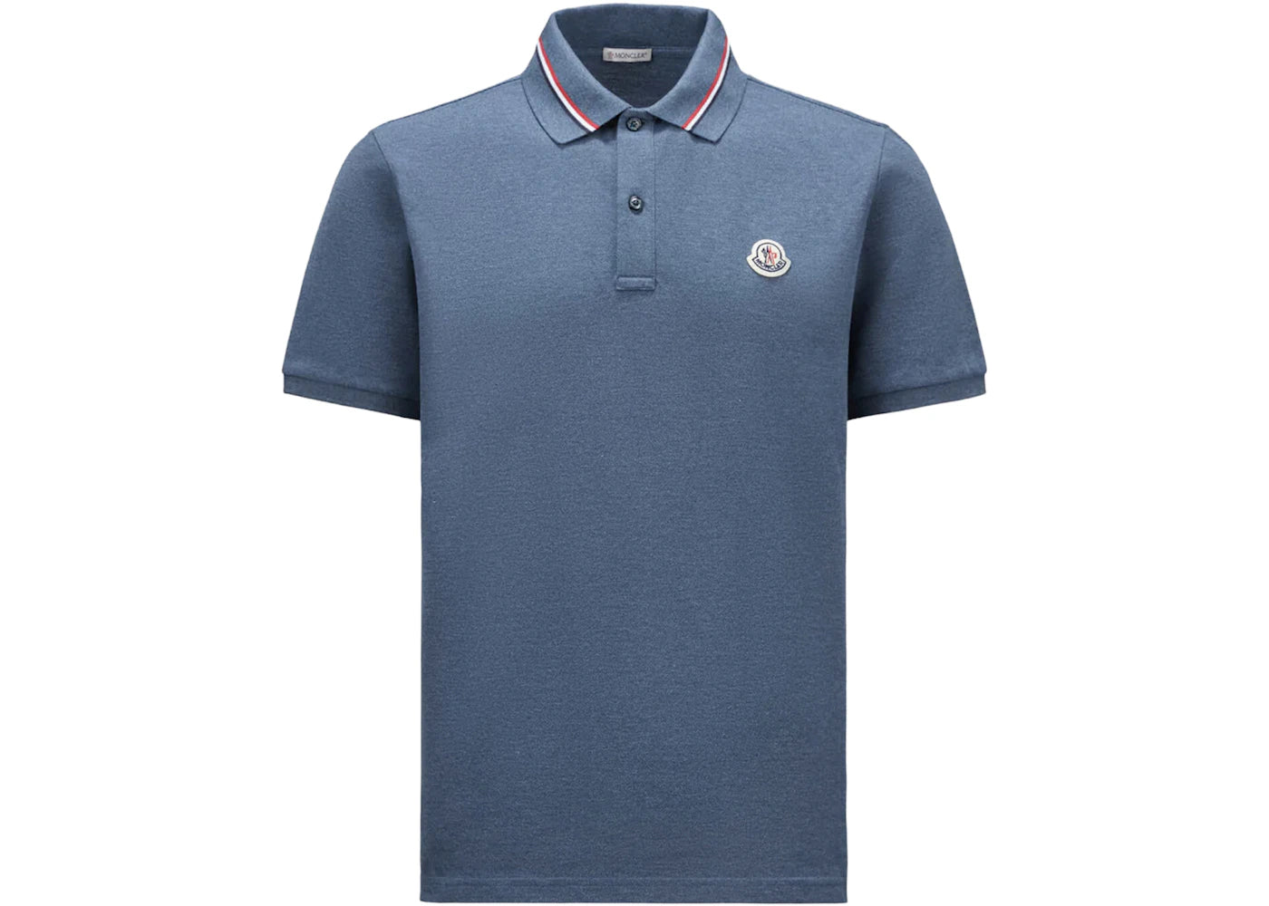 Moncler Logo Polo Shirt Marine Blue