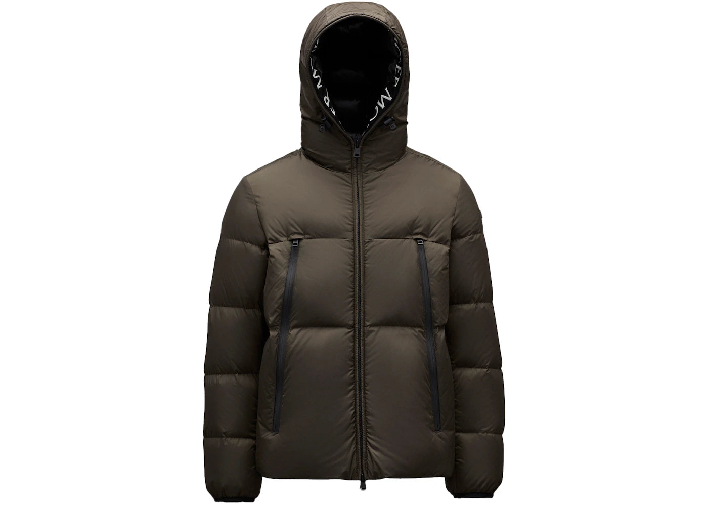 Moncler Montcla Short Down Jacket Olive Green