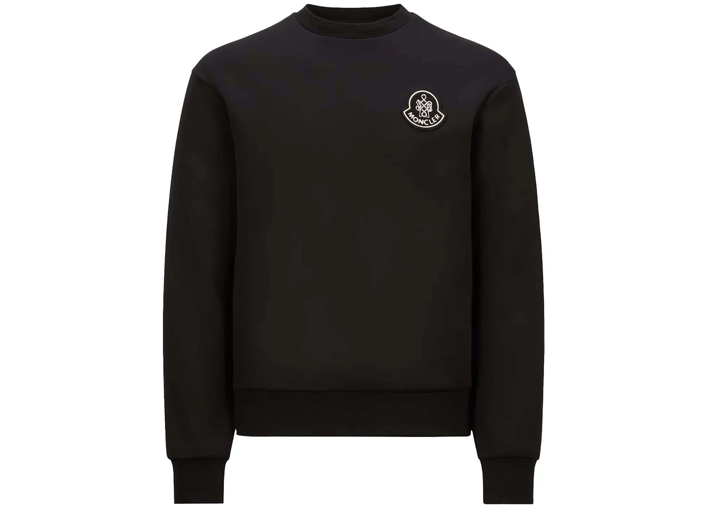 Moncler Year of the Snake Patch Neoprene Sweatshirt Black