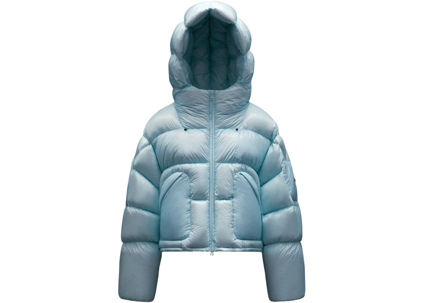 Moncler x Dingyun Zhang Josa Short Down Jacket Light Blue