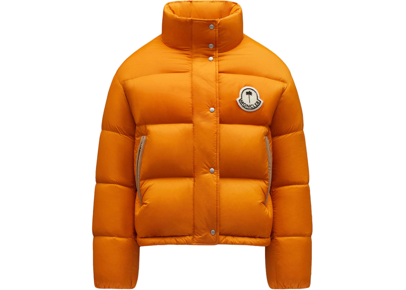 Moncler x Palm Angels Antora Short Down Jacket Orange