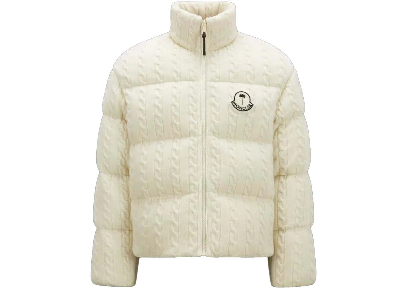Moncler x Palm Angels Dendrite Wool Down Jacket Off-White