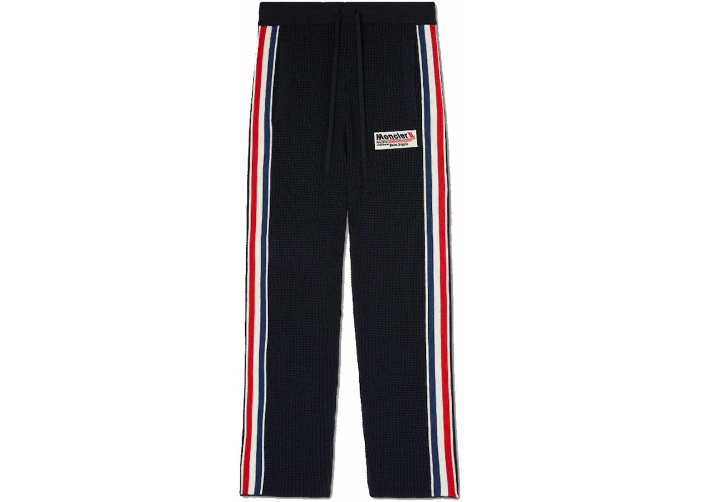 Moncler x Palm Angels Knit Racing Pants Navy Blue/White