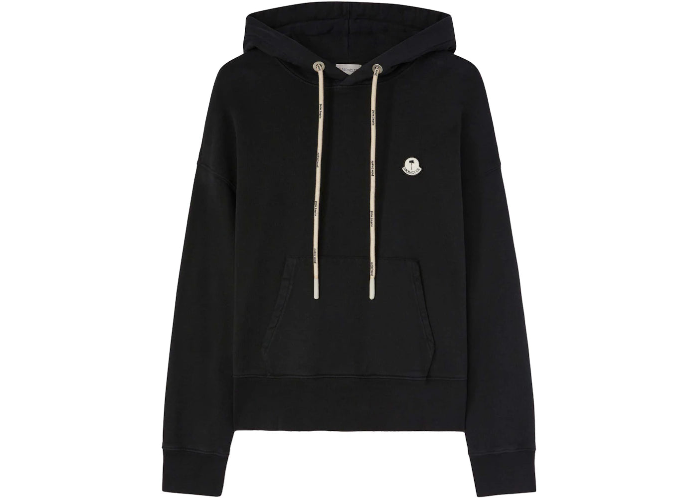 Moncler x Palm Angels Logo Patch Hoodie Black