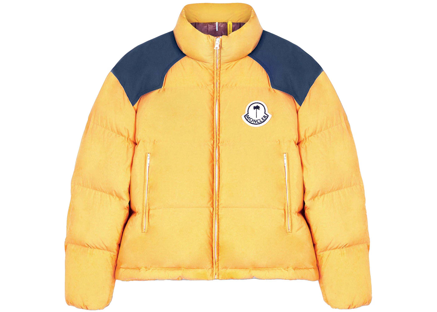 Moncler x Palm Angels Nevis Short Down Jacket Yellow/Blue