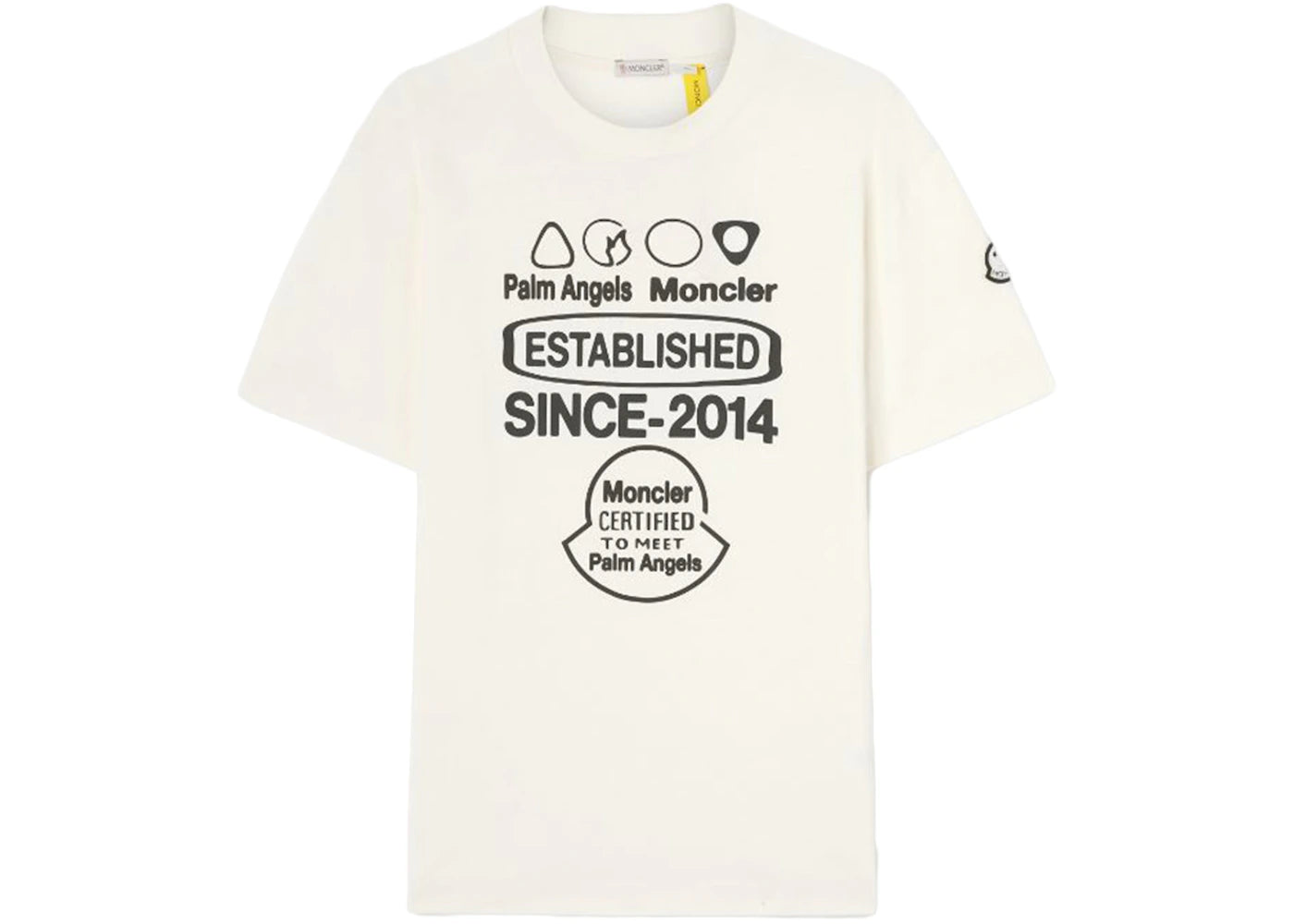 Moncler x Palm Angels Racing T-Shirt White/Blue