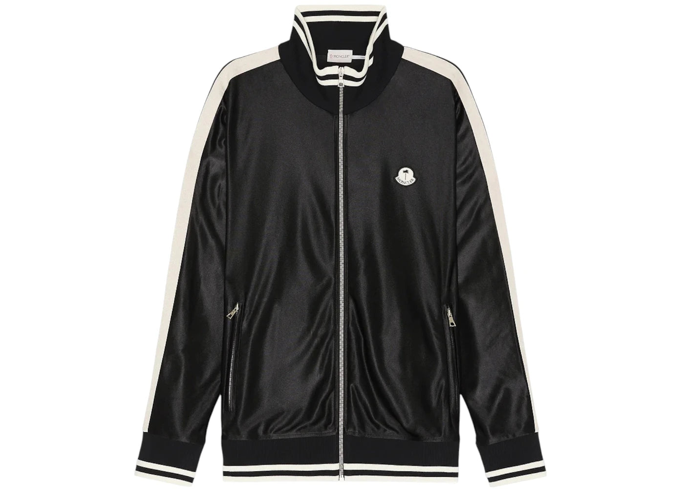 Moncler x Palm Angels Track Zip Up Jacket Black