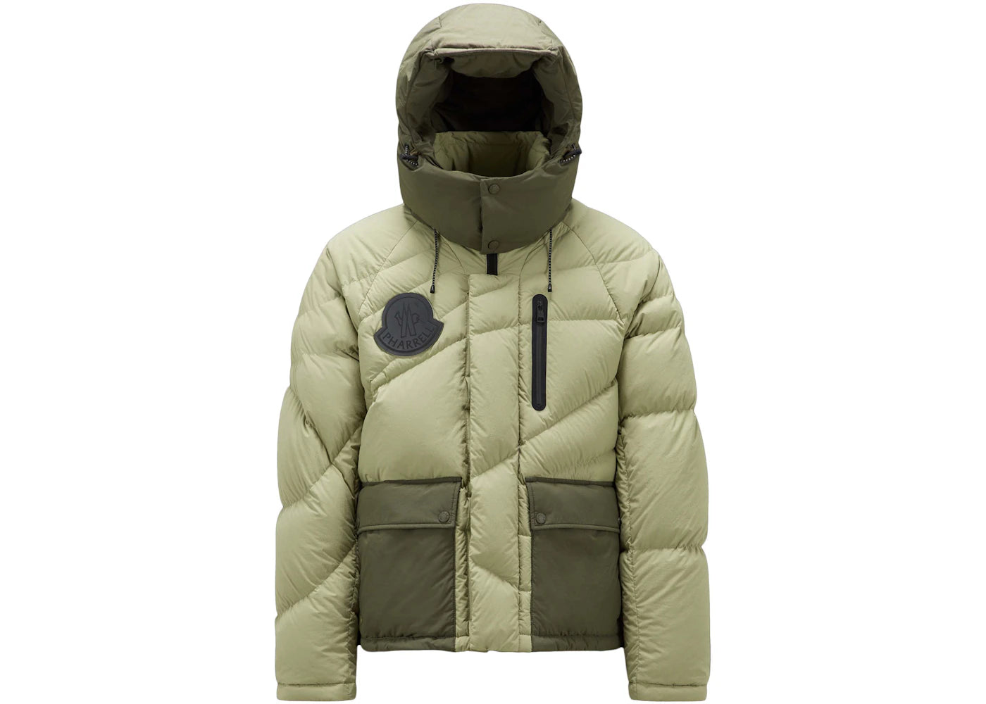 Moncler x Pharrell Chestnut Short Down Jacket Light Green