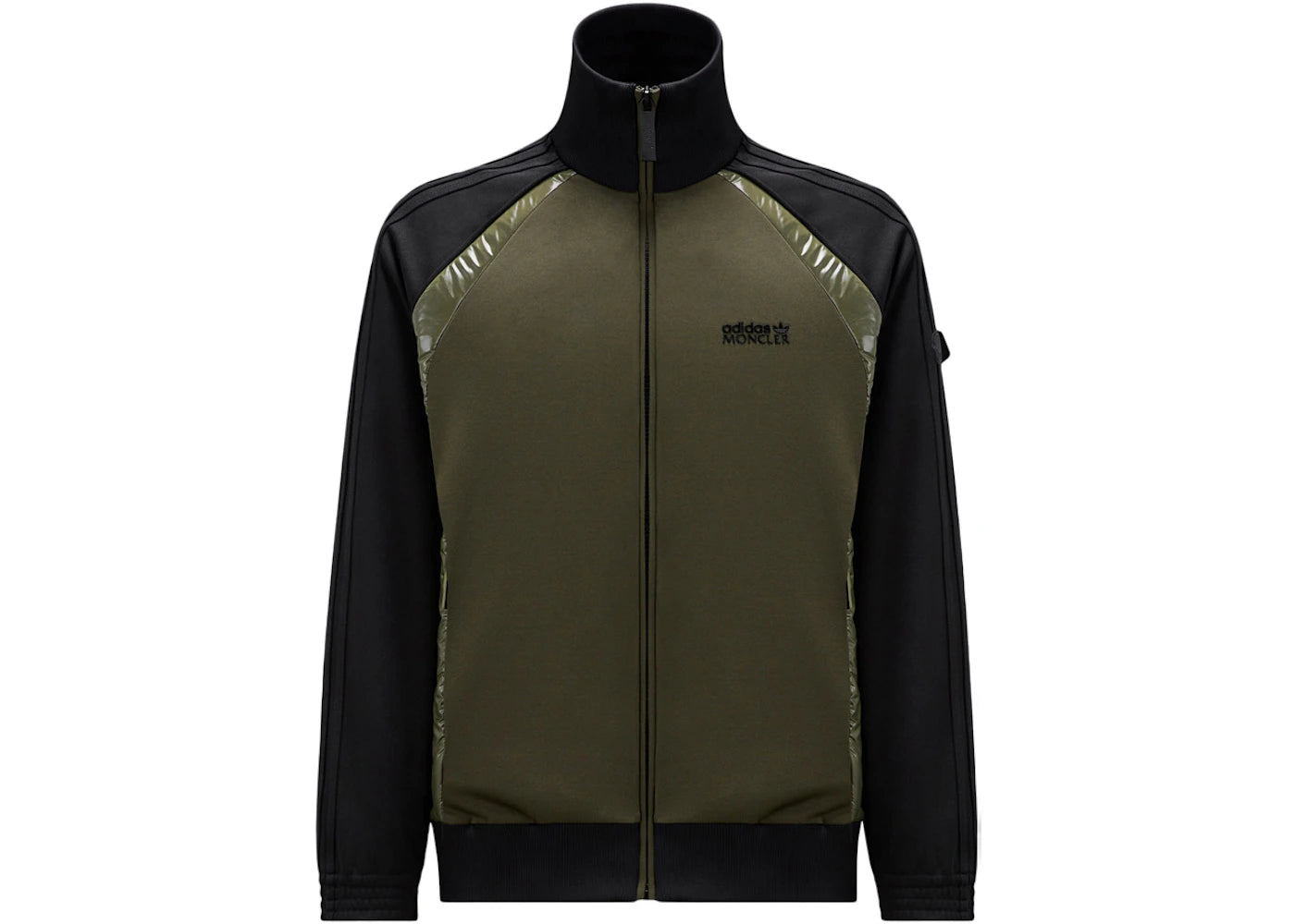 Moncler x adidas Originals Acetate Zip-Up Sweatshirt Black & Green