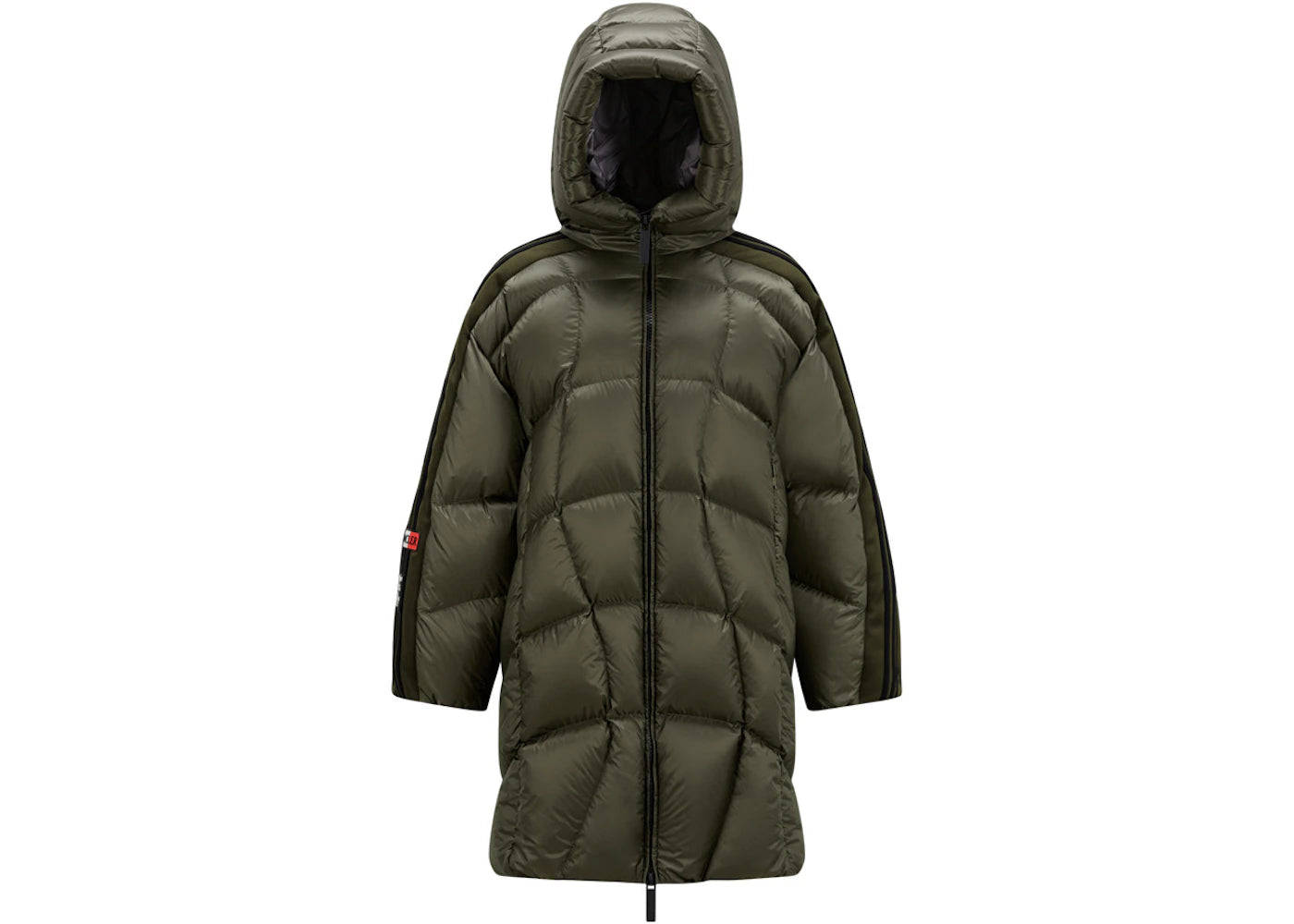 Moncler x adidas Originals Bonneval Long Down Jacket Dark Green