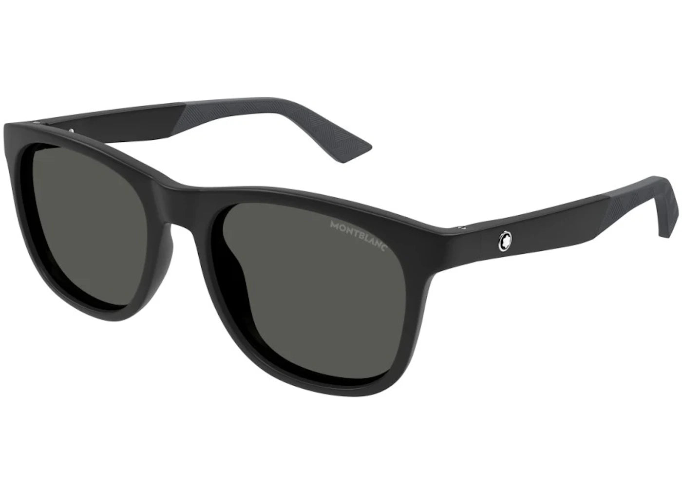 Mont Blanc Square Sunglasses Black Black Grey/-Grey (MB0400S-002)