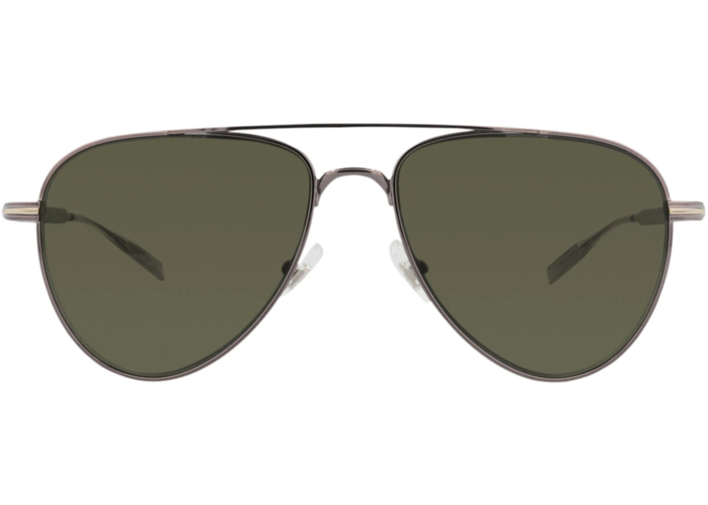 Montblanc Aviator-Frame Metal Sunglasses Ruthenium Ruthenium Green (MB0235S-30013549-002)