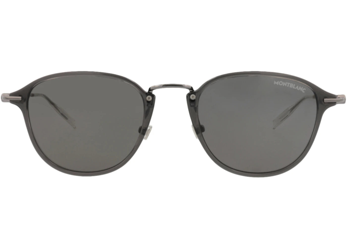 Montblanc Round-Frame Injection Sunglasses GREY RUTHENIUM GREY (MB0155S-30010173-001)