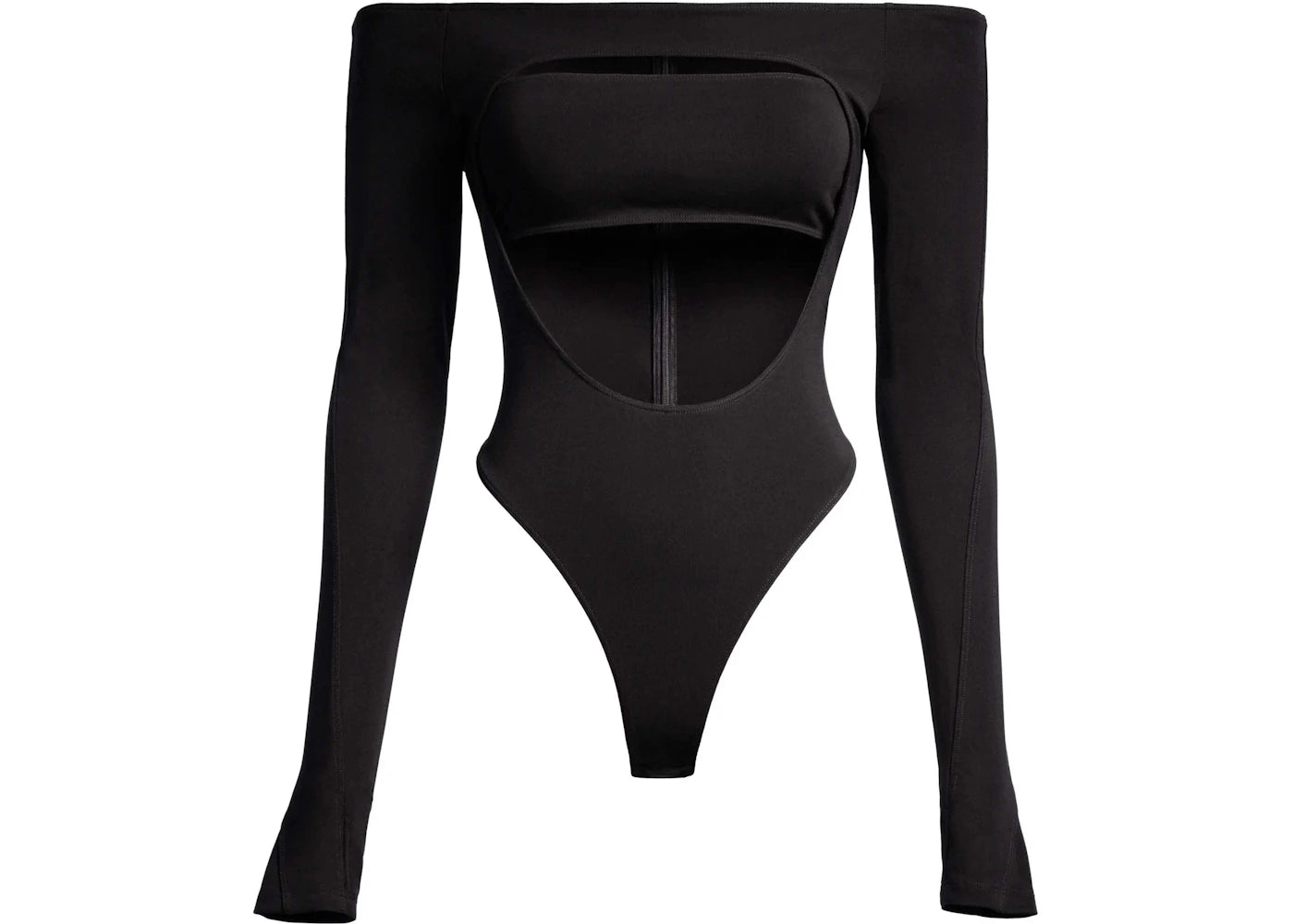 Mugler H&M Cut-Out Bodysuit Black