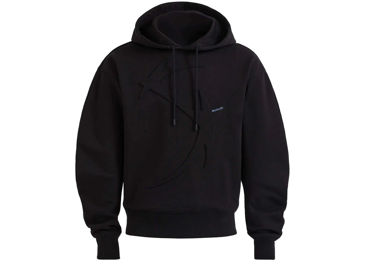 Mugler H&M Star-Motif Hoodie (Mens) Black